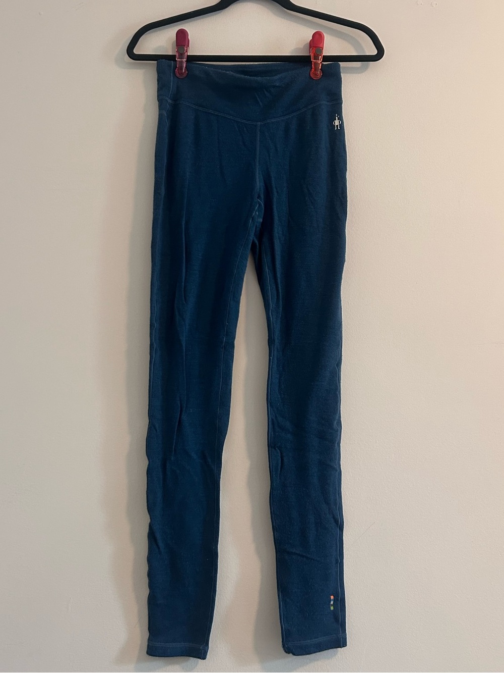 Merino 250 Smartwool Blue Fleece Base Layer Leggings